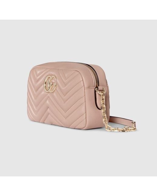 Gucci Pink Gg Marmont Small Camera Bag