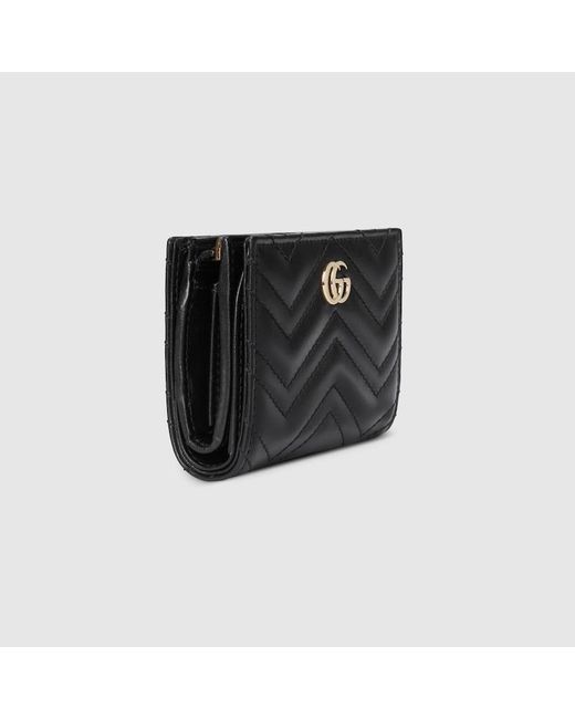 Portafoglio Gg Marmont di Gucci in Black