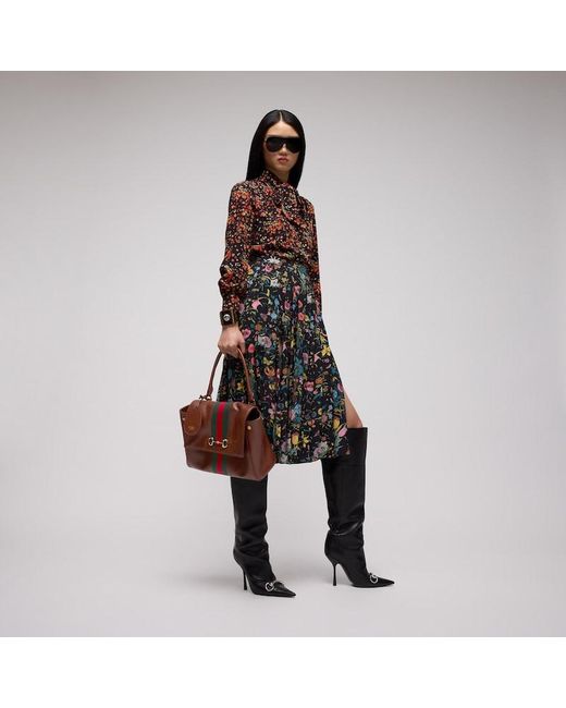 Gucci Red Paparazzo Medium Top Handle Bag