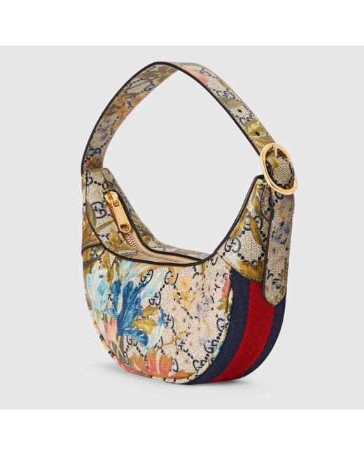 Gucci Ophidia GG Flora Mini Bag in Blue Lyst