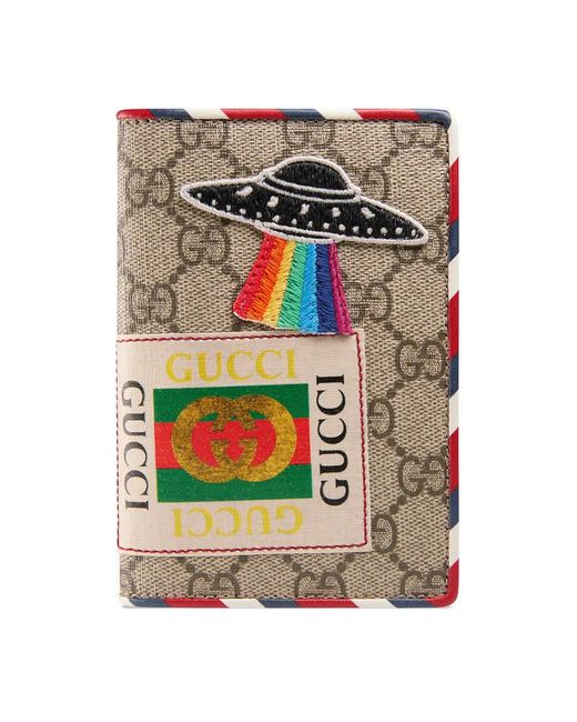 Gucci Multicolor Courrier Gg Supreme Passport Case