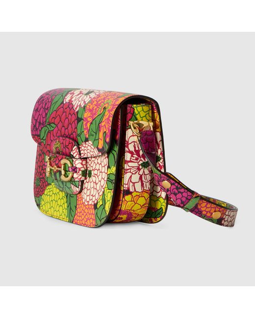 Gucci グッチ公式 グッチ ホースビット 1955 ケン スコット プリント ショルダーバッグマルチカラー レザーcolor Descriptionレザー Lyst
