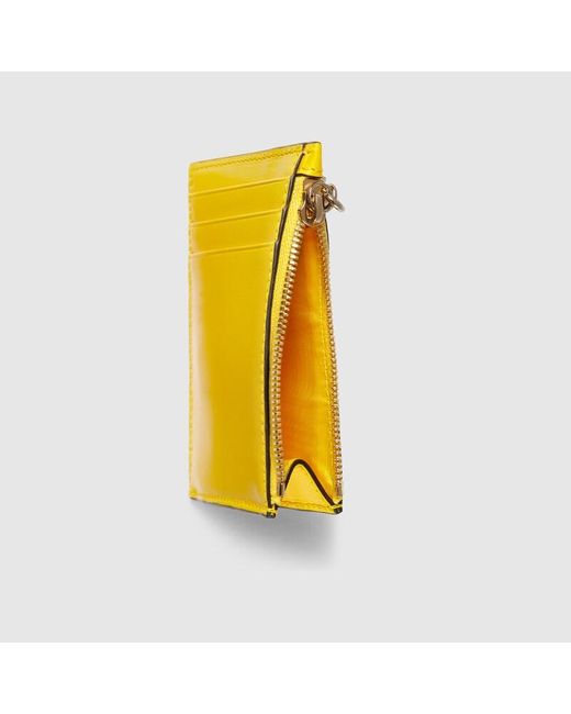 Gucci Yellow Luce Card Case Wallet