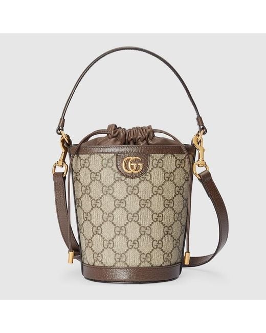 Gucci Natural Ophidia Mini Bucket Bag