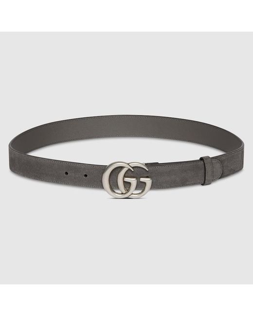 Gucci Black Gg Marmont Thin Belt, Size 100 for men