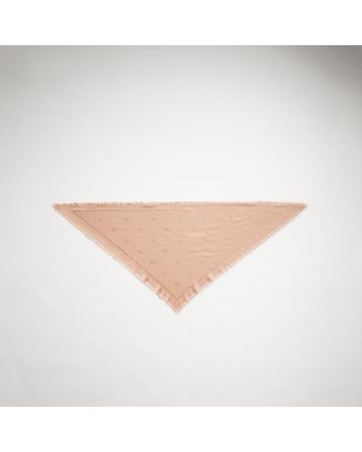 Gucci Natural Double G Silk Wool Shawl, Wool