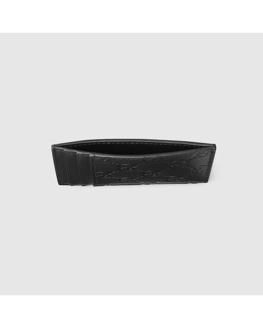 Gucci Black Gg Emblem Money Clip for men