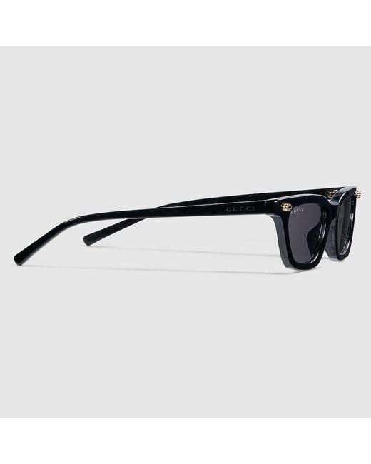 Lunettes De Soleil À Monture Œil-De-Chat Gucci en coloris Black
