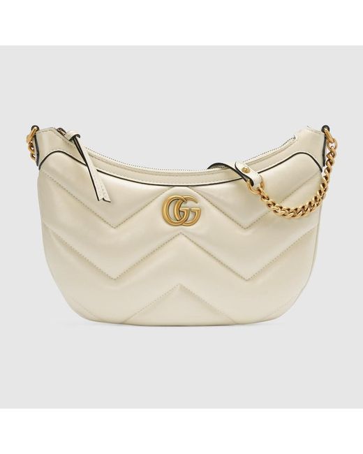 Gucci Metallic GG Marmont Small Shoulder Bag