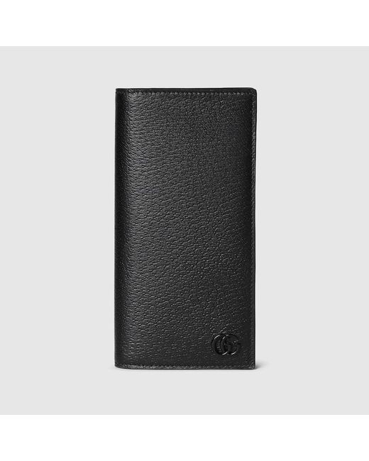 Gucci Black GG Marmont Long Wallet for men