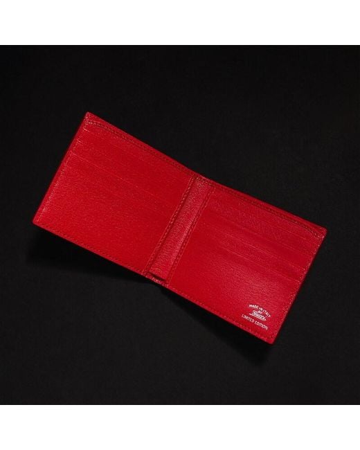 Gucci Red Lira Bi-Fold Wallet for men