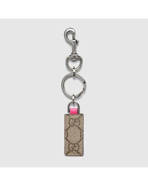 Gucci Metallic Ophidia Keychain With Hook Closure