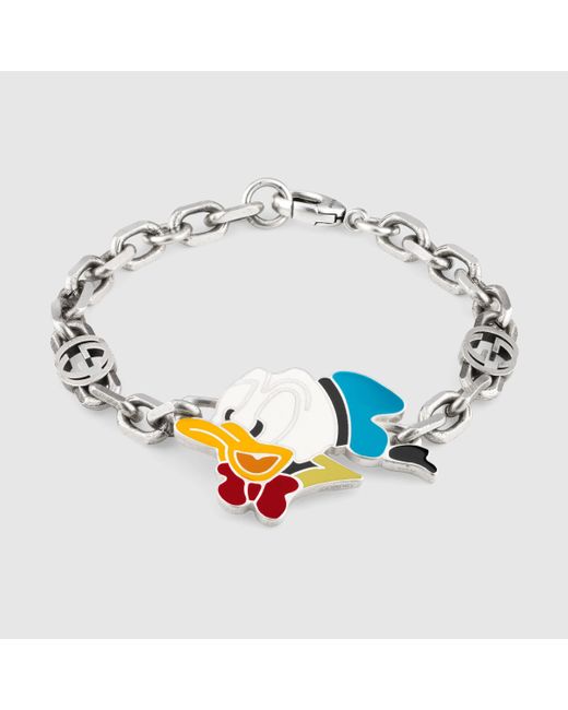 Gucci Disney x Donald Duck Armband in Metallic für Herren