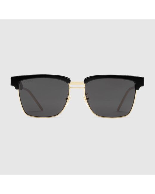 Gucci Sonnenbrille Mit Quadratischem Azetatrahmen in Black für Herren