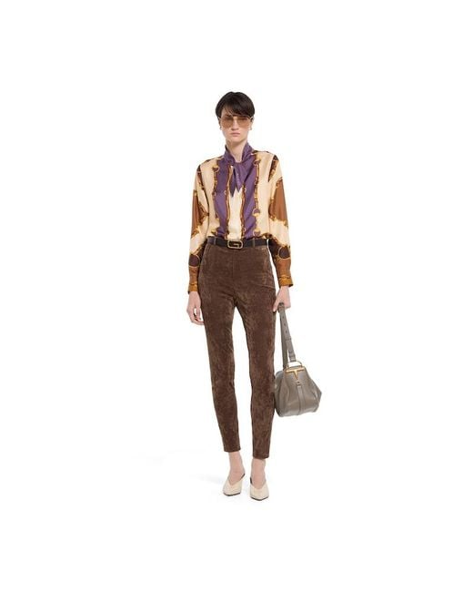 Gucci Brown Silk Shirt