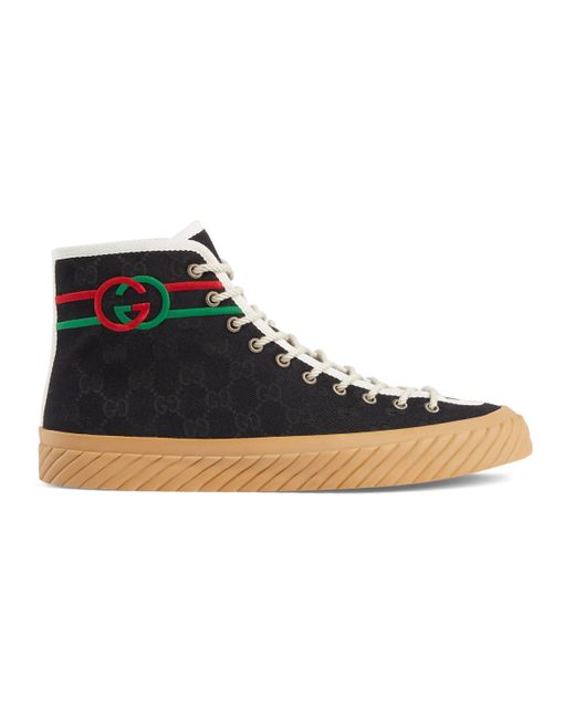 Gucci Interlocking G High-top Sneaker in Blue for Men | Lyst