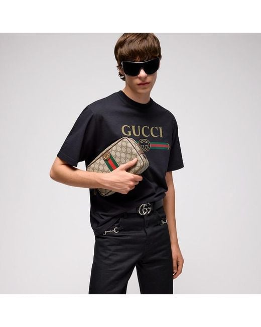 Gucci Brown Savoy Small Toiletry Case, Gg Canvas