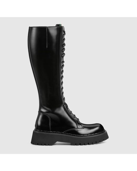 Stivale Donna Con Nastro Web, Taglia di Gucci in Black