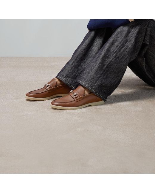 Gucci Brown Loafer With Horsebit for men