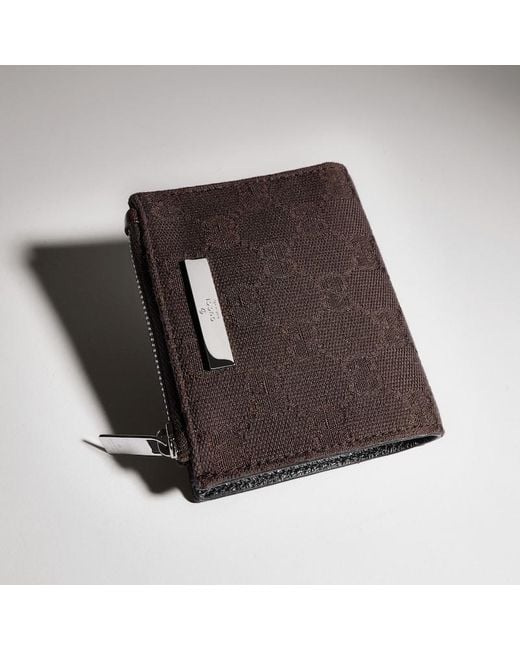 Gucci Brown Small Wallet With Plaque