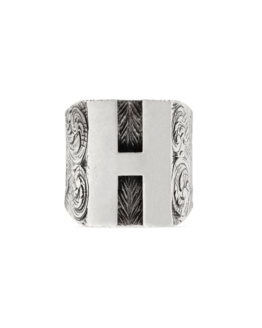Gucci Letters 'h' Ring | Lyst