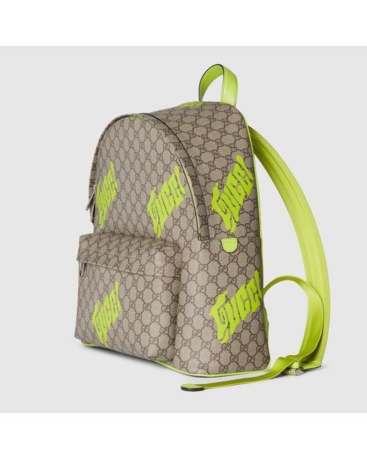 Gucci Mittelgroßer Rucksack Mit Print in Natural für Herren