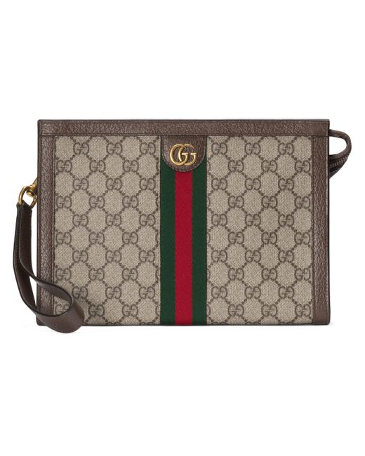 Gucci Metallic Ophidia GG Pouch for men