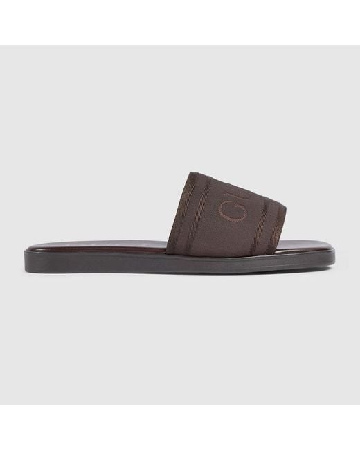 Gucci Brown Slide Sandal, Uk for men