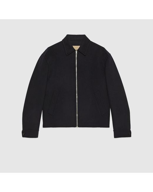 Gucci Black Double Faced Wool Jacket for men