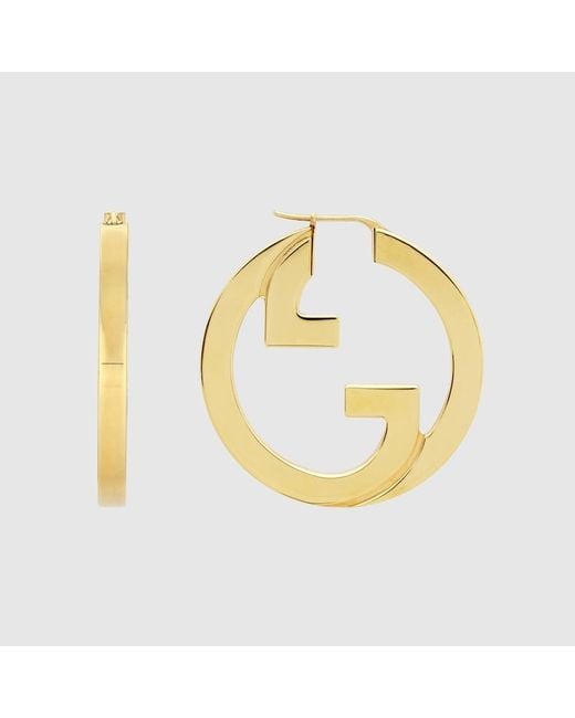 Pendientes Blondie de Aro Gucci de color Metallic