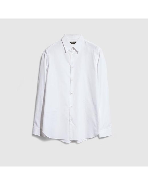Gucci White Piece Dyed Cotton Poplin Shirt, Size 17, Ready-To-Wear for men