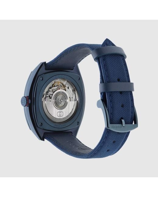 Orologio Interlocking, 41 Mm di Gucci in Blue da Uomo