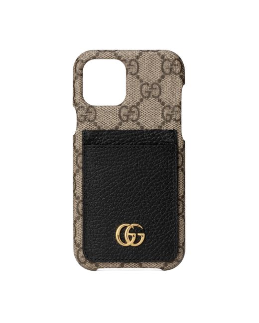 Gucci Marmont Quilted iPhone Case in Black