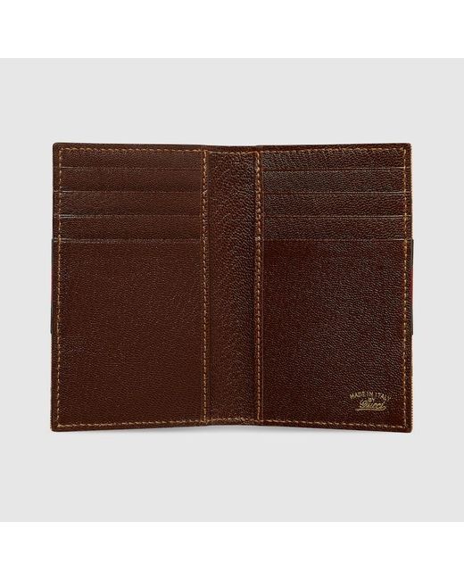 Gucci Natural Gg Card Case With Web, Gg Canvas for men