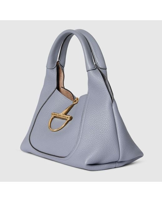 Borsa A Mano Softbit Misura Media di Gucci in Blue