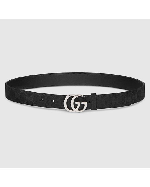 Gucci Black Gg Marmont Belt, Size 100