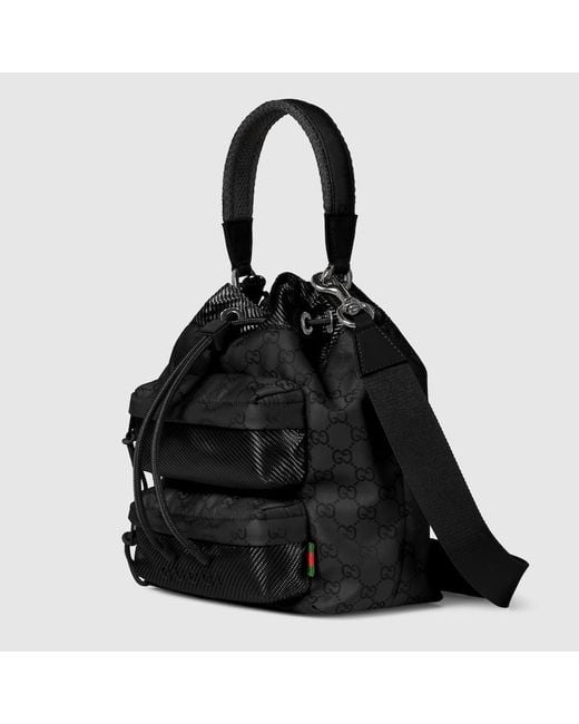 Borsa A Secchiello Nexus Misura Piccola di Gucci in Black da Uomo