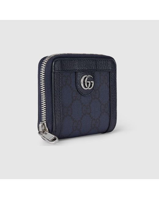 Gucci Blue Ophidia Zip Around Wallet for men