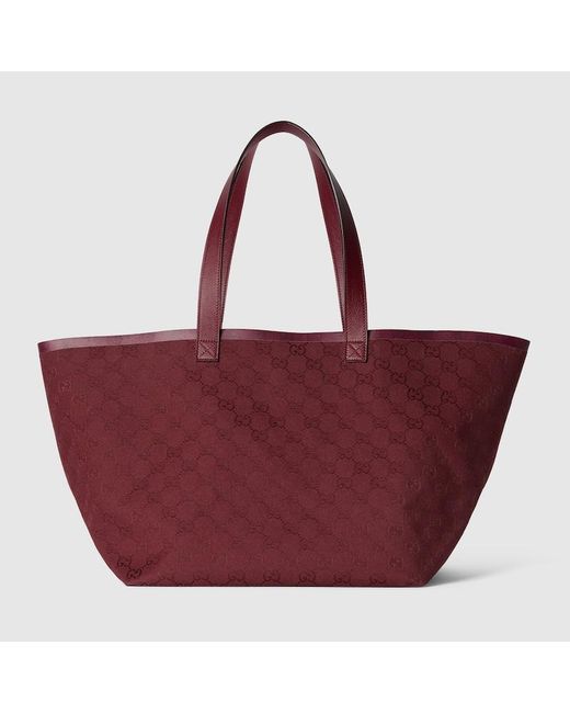 Gucci Red Totissima Medium Tote Bag