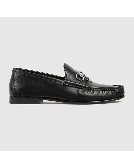 Gucci Black Horsebit 1953 Loafer With Charm, Uk for men