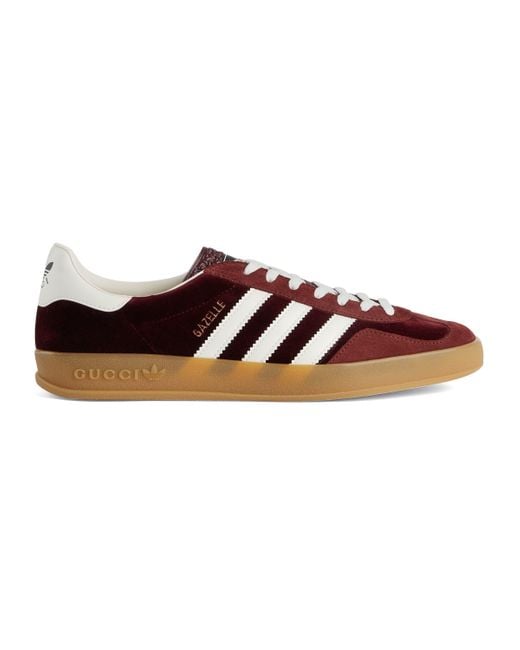 Sneaker Gazelle adidas x da Uomo di Gucci in Rosso Lyst