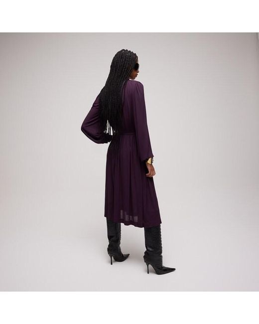 Gucci Purple Light Viscose Crêpe Jersey Dress