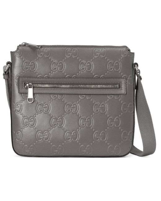 gg embossed messenger bag