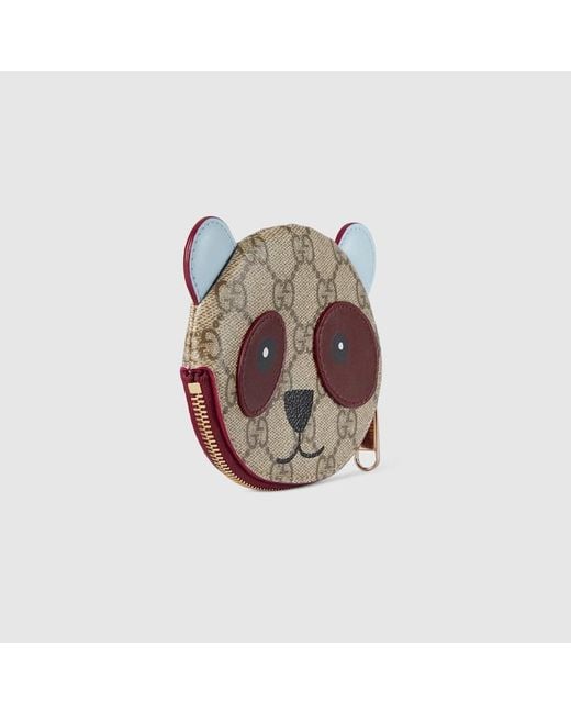 Gucci パンダ シェイプ Gg コインケース, ベージュ, オリジナルGg | Lyst