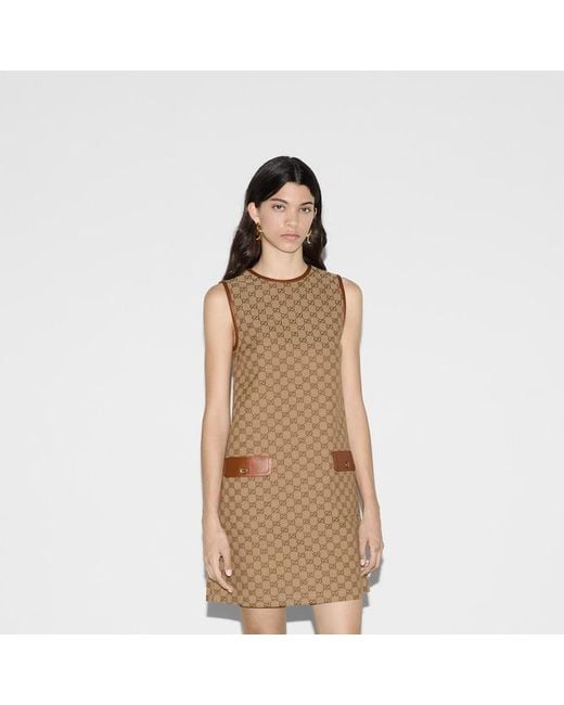ABITO IN TESSUTO GG di Gucci in Brown