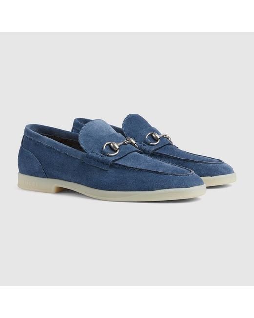 Gucci Blue Loafer With Horsebit for men