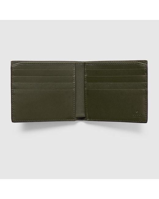 Portefeuille À Rabat En Python Gucci pour homme en coloris Green