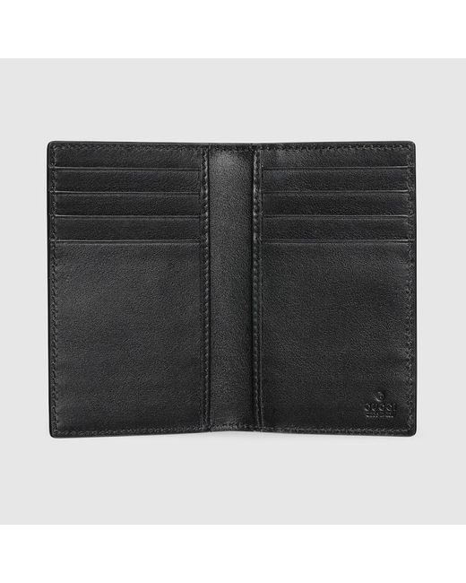 Portacarte Imprint di Gucci in Black da Uomo