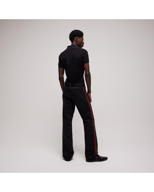 Gucci Black Gg Technical Jersey Jacquard Polo Shirt, Ready-To-Wear