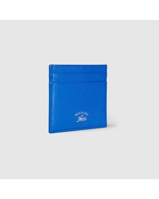 Gucci Blue Lira Card Case, Leather for men
